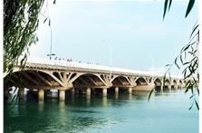公司承建的夹河大桥工程